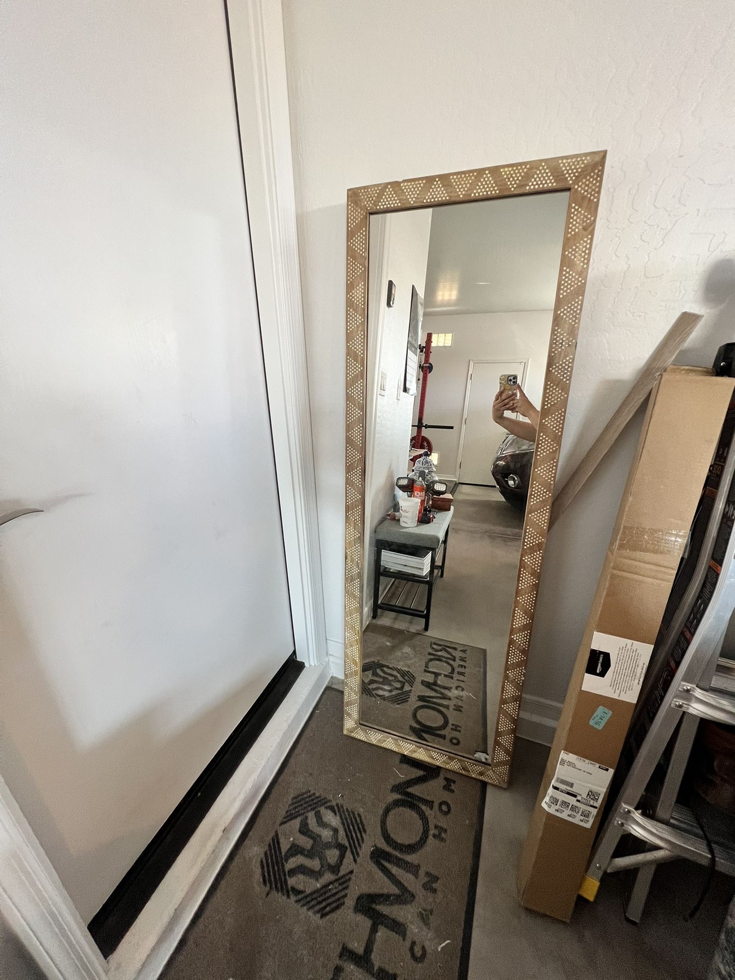 Opal House Wood Full Length Mirror