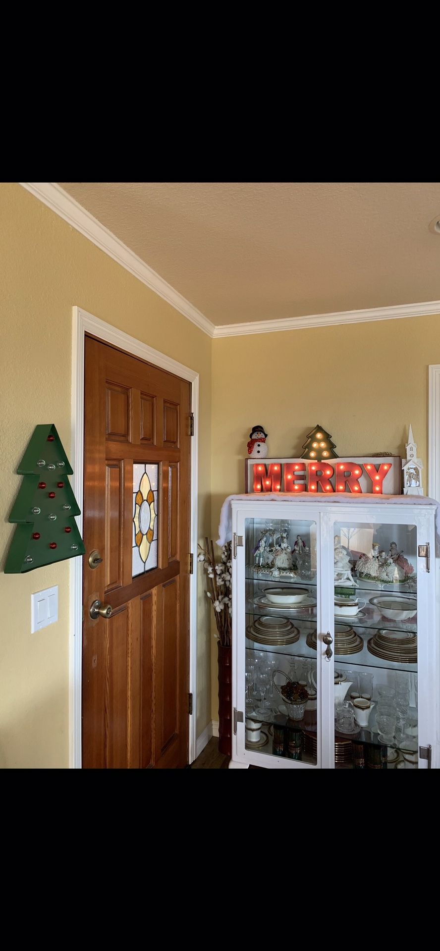 Antique Beveled Glass Display