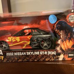 Die Cast 2002 Nissan Skyline  Godzilla 