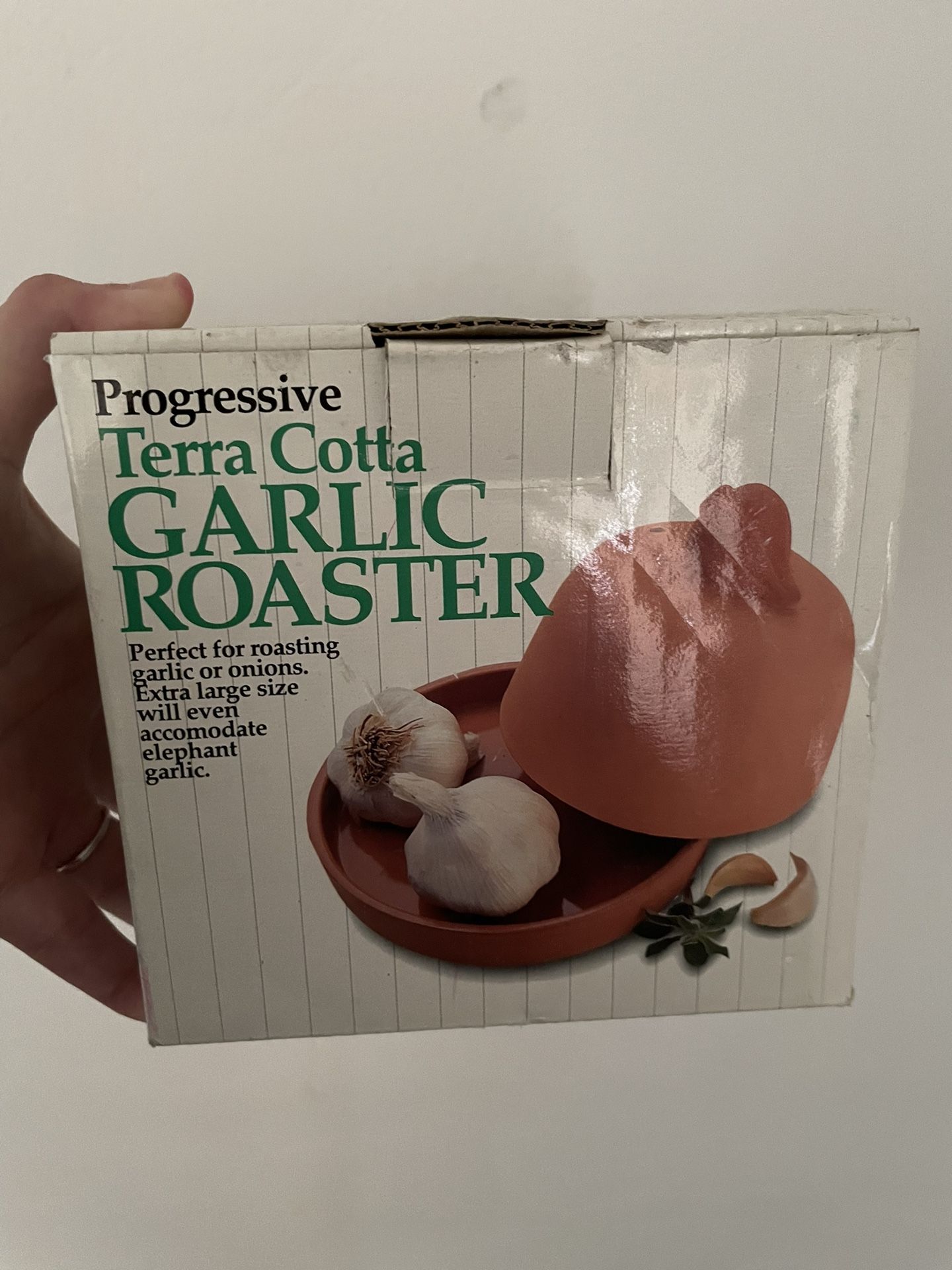 terracotta garlic roaster