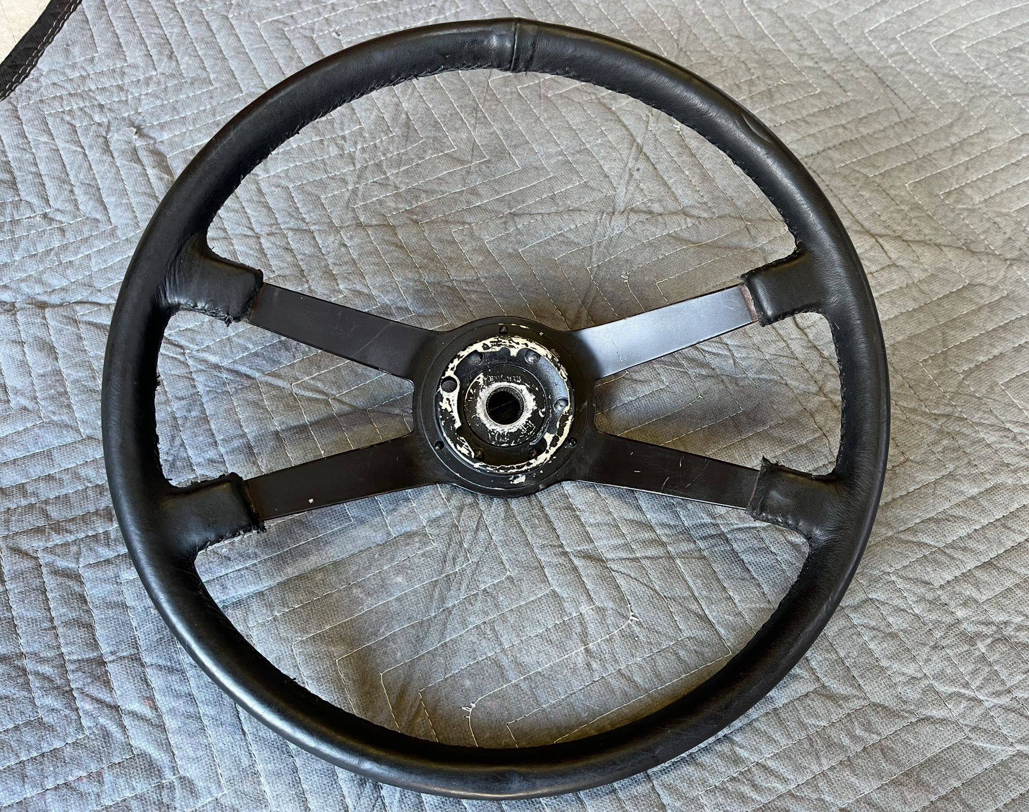 VDM 1969 Porsche 911 / 912 Leather 4 Spoke Steering Wheel