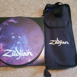 Zildjian Galaxy 12" Practice Pad + Drumstick Bag