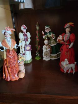 Avon Victorian Lady Figurine Collection