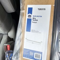 Project Source Burlington Cabinet Toe Kick 96-in W x 4.4-in H x 0.1-in D Gray Painted