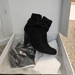 $30 Nine West Tailorol1 Women's Boots, Black, 7 1/2
