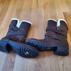Girls Boots Size 5 Kids Brown Color