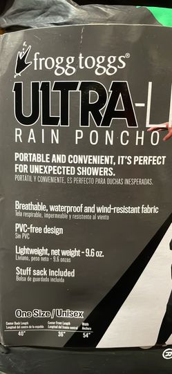 New rain poncho
