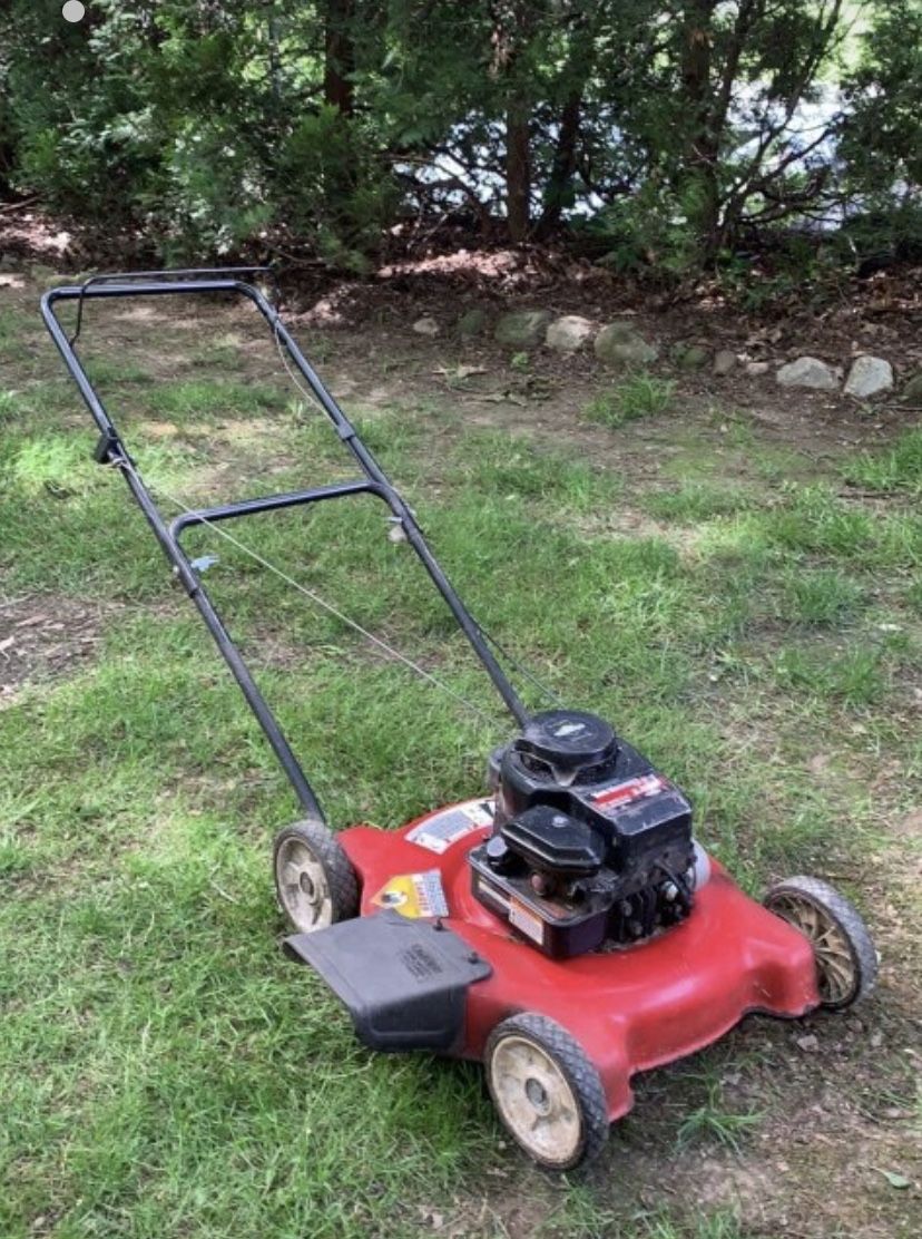 20” Yard Machine Push Mower - Won’t Start, ran last year, loose handle and wheel