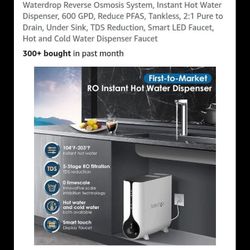 $400 New Reverse osmosis system instant hot and cold water disposable
