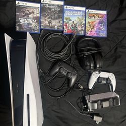 Sony PlayStation 5 Disc Edition New PS5 Working Console, Controller, Headset 