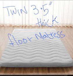 Twin matress 3.5" thick-Japanese futon floor foldable titami mattress ideal comfortable high density