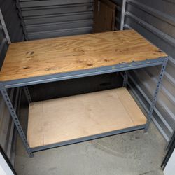 Portable Work Table 2 Tier Storage Bench Unit
