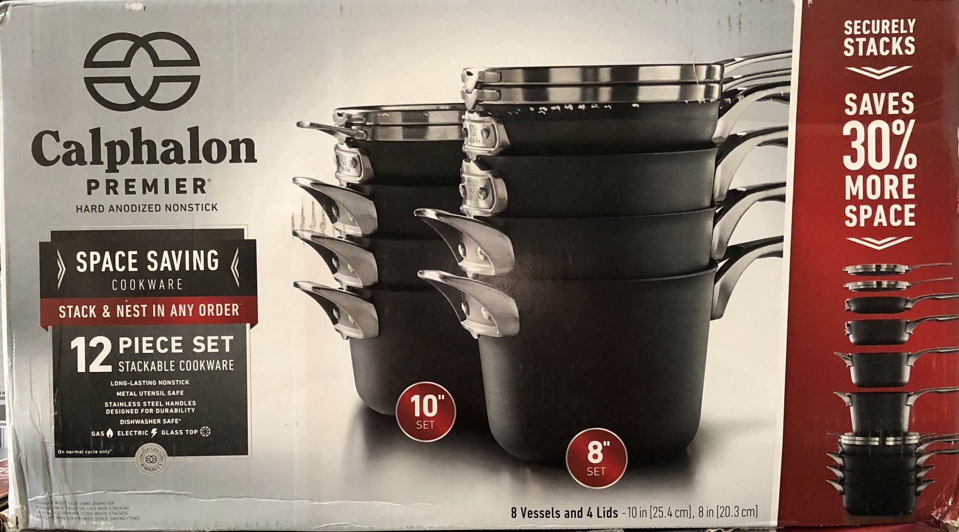 Calphalon premier 12pc Hard Anodized Cookware set for Sale in Corona ...