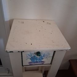 Tall Plant Stand with Drawer