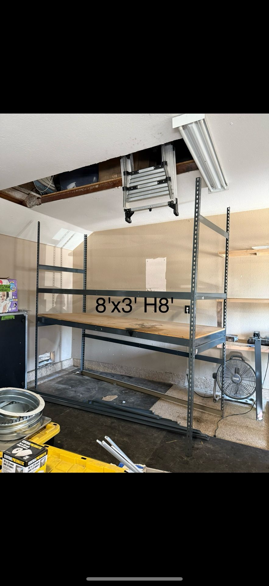 Garage shelves Rack Metal Frame