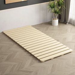 Breathable Moisture-Proof Bed Plate, Guest Tatami Mat,Wood Roll-Type Slatted 