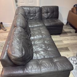Leather sofa