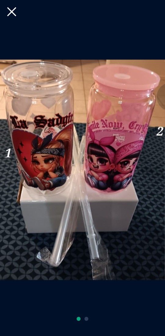 2 Pretty Tumblers