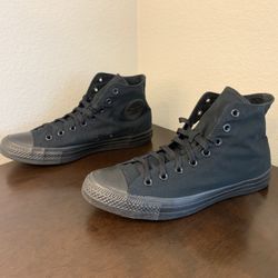 Converse Chuck Taylor All Star Black Canvas Blackout Sneaker Mens Size 11