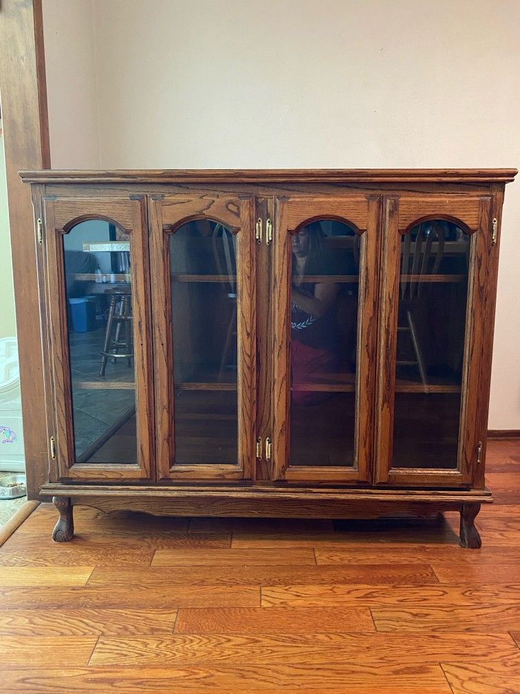 Curio, Glass Case,  liquor Cabinet, Armoire, Cabinet, Shelves, Buffet