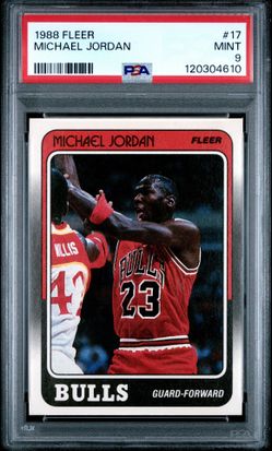 1988 Fleer Michael Jordan #17 PSA 9 Chicago Bulls 