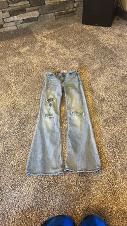 abercrombie kids high rise flare jeans 11/12