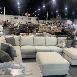 White And Grey Modular Sectional By Ashley! $249 A Month!!