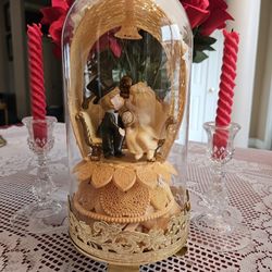 UNIQUE  VINTAGE  WEDDING CAKE TOPPER, LIKE NEW