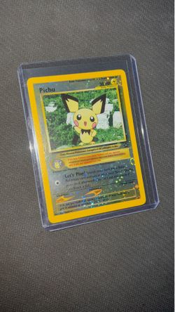 Pokemon Cards Wizards Of the Coast Pichu Reverse Holo Promo