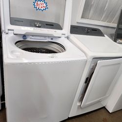 SAMSUNG SET STEAM WASHER AND ELECTRIC DRYER 