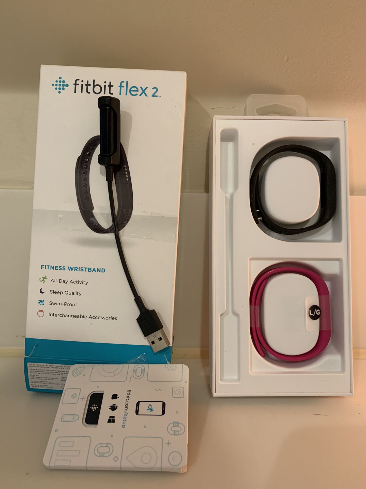 Fitbit Flex 2 with 2 bands