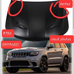 ➿️ Fits 2011-2021 Jeep Grand Cherokee Hellcat Front Hood Panel Aluminum. Dented #980