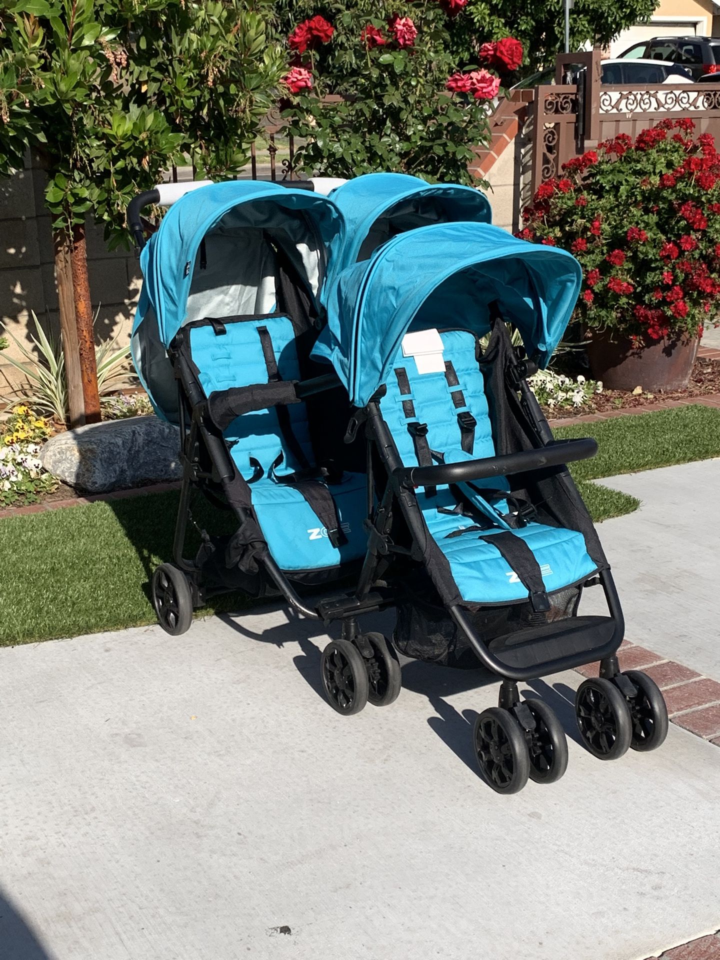 Zoe Triple Stroller $375 OBO