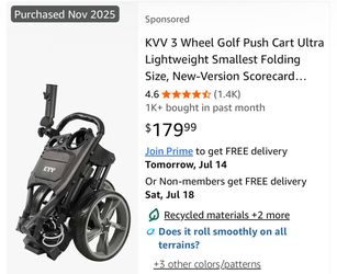 Golf push cart —NEW