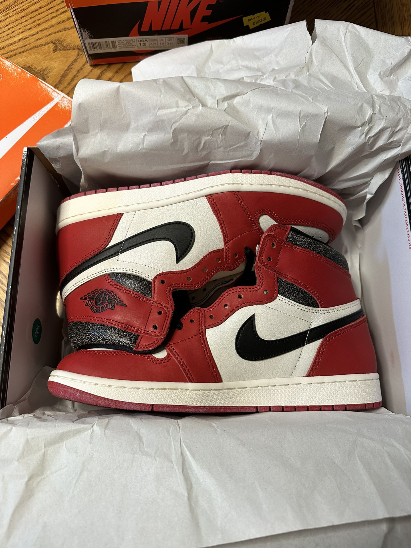 Jordan 1 Lost And Found Sizes 10/11.5/13