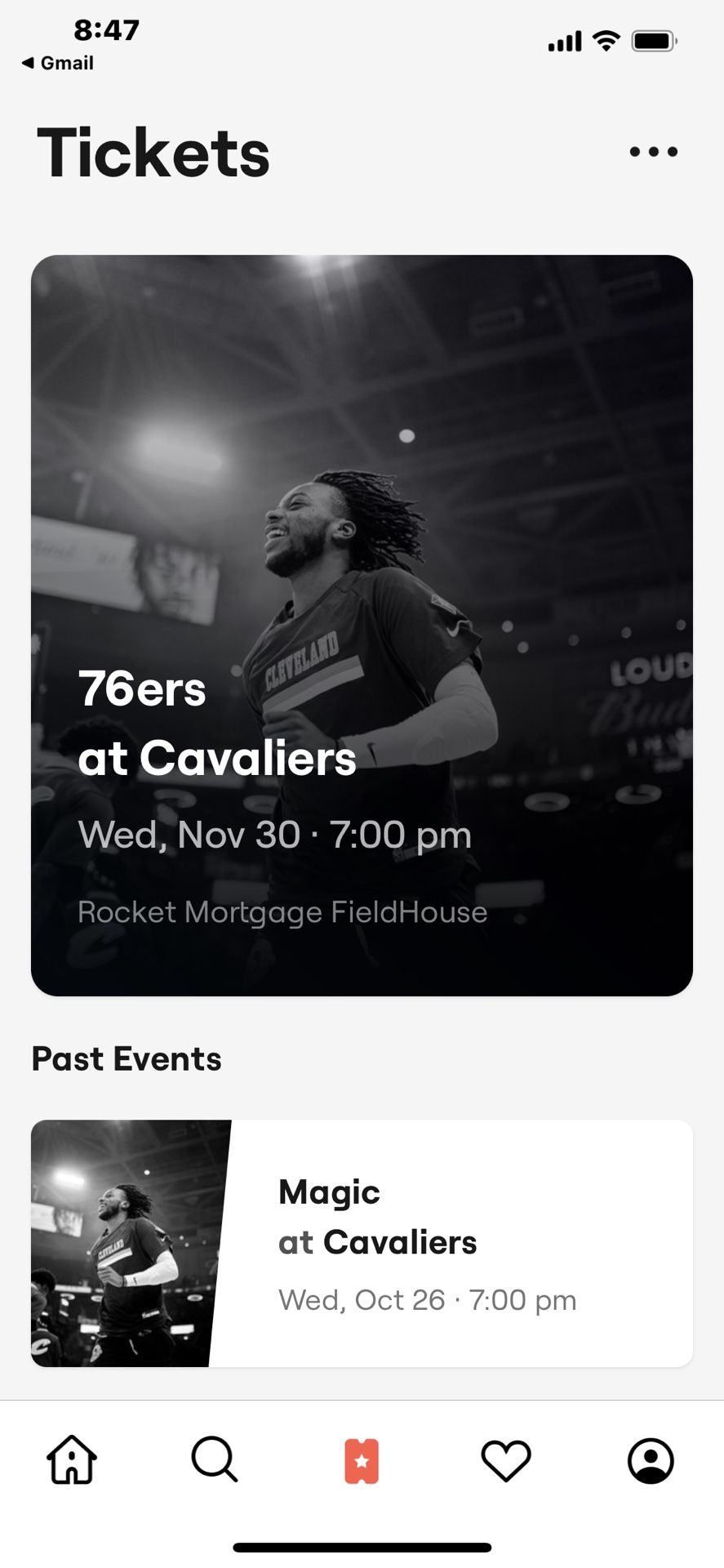 Cavs Tickets vs 76ers Game