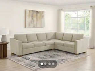 Thomasville Ellsford 2-Piece Fabric Sectional Beige - Retail 1399 - 50 Off
