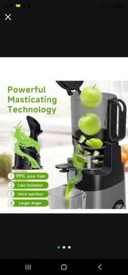 Cold Press Juicer, 5.3" Extra Large Feed Chute Fit Whole Fruits & Vegetables,...