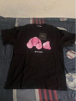 Palm angels black and pink bear size large