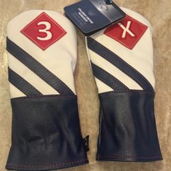 Callaway Vintage Golf Headcovers – #3 & #X Fairway Wood Set
