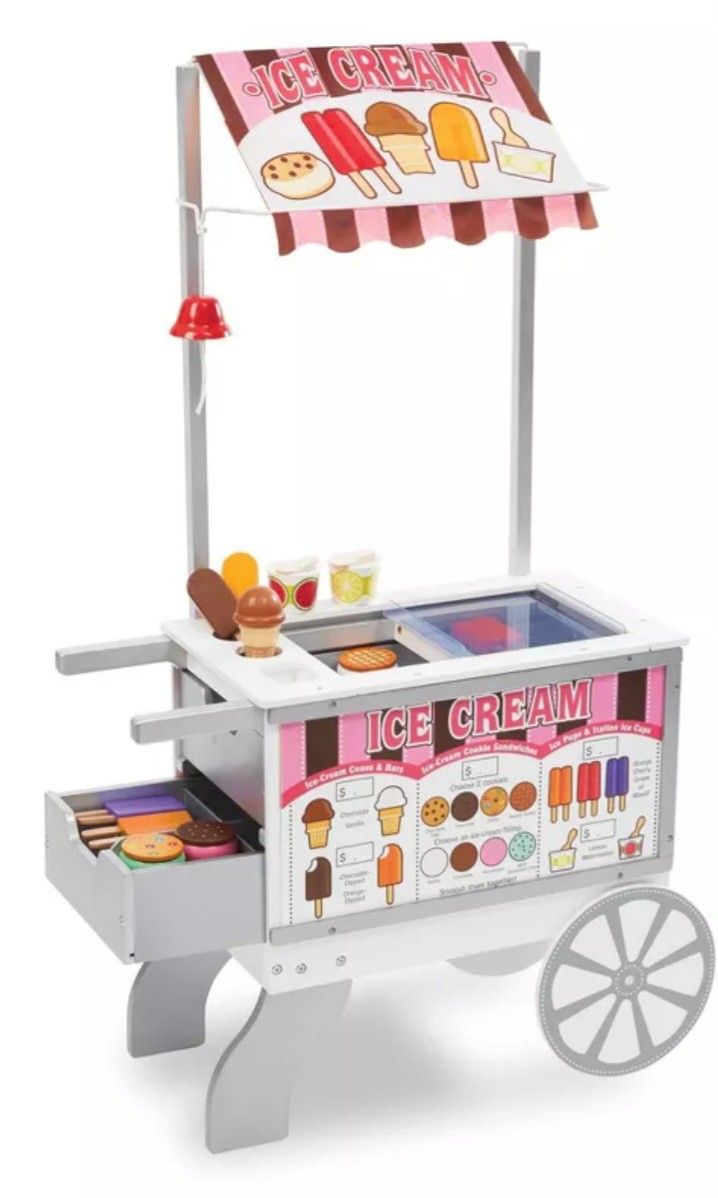 NEW Melissa & Doug Food Cart