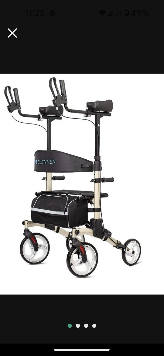 ELENKER Upright Walker, Stand Up Folding Walker K