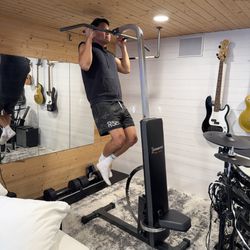 Iron Master Adjustable Super Bench with Chin Pull Up Bar Attachment - Utility Weight Bench