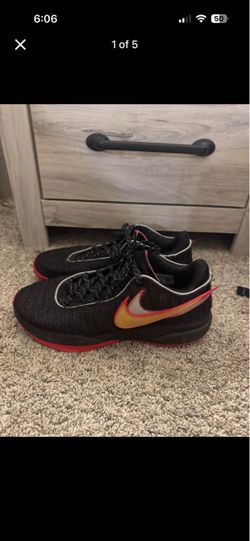 Nike LeBron NXXT Gen AMPD Basketball Shoes – Black/Red/Gold