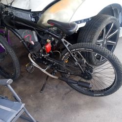 26in Motorized Bicycle Black With Rear View Camera(With Night Vision)