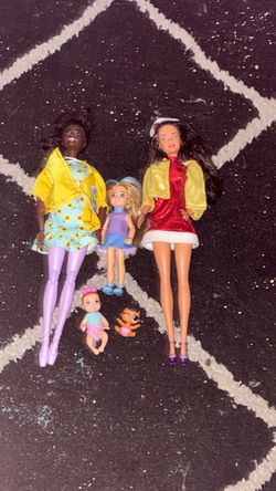 Barbie Doll Lot with Small Figures