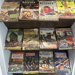 Antique Popular Science Magazines 