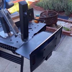 Economic monitor holder and keyboard rises up-and-down for use with standing up or sitting