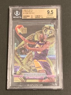 RARE Kobe Bryant 1996-97 Metal Cyber Metal BGS 9.5