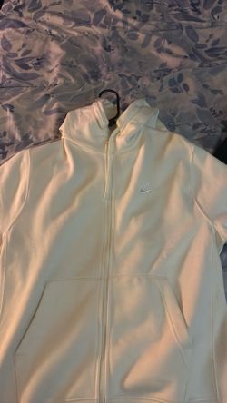 White nike zip up